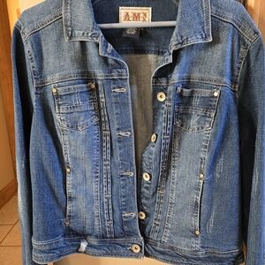 Ami Classic Stretch Blue Jean Jacket